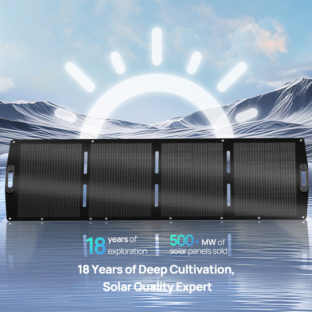 200W12VFoldableSolarPanelSuitcaseforOutdoorCampingRV8