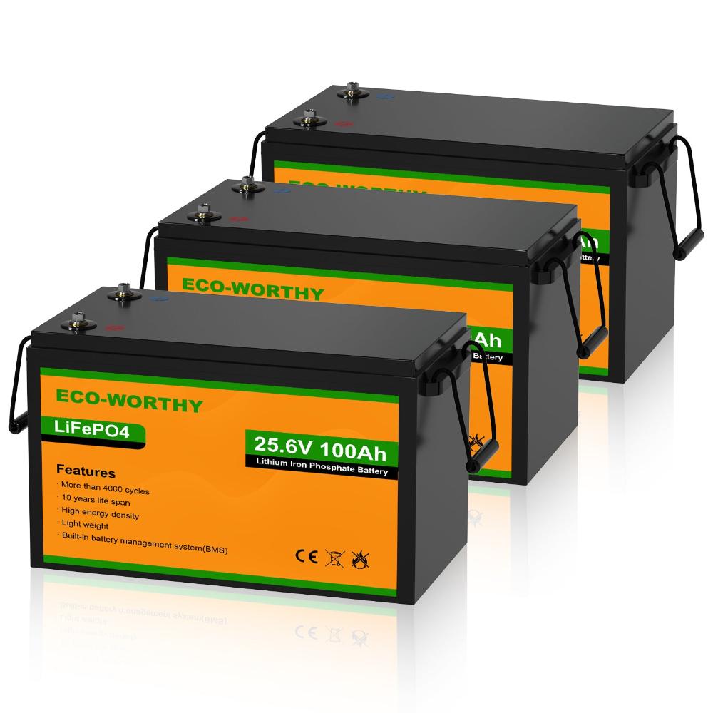 24V 100Ah LiFePO4 Lithium Battery Upgraded Bluetooth Version and Low - Temp Protection - eco - worthy - uk