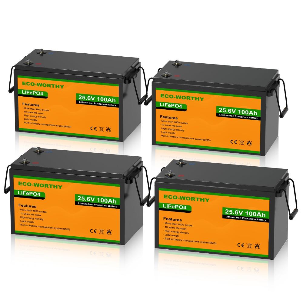 24V 100Ah LiFePO4 Lithium Battery Upgraded Bluetooth Version and Low - Temp Protection - eco - worthy - uk