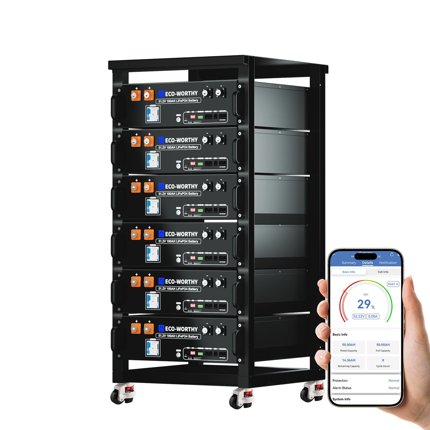 ECO-WORTHY48V_51.2V_100AhServerRackBatteryWithBluetooth_Wifi5.12kWhLithiumBattery_Version3_-6packwith3Umount