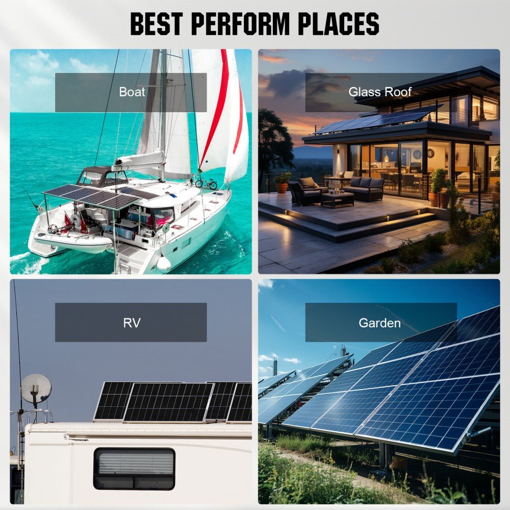 Eco-Worthy Bifacial 120W 12V Monocrystalline Solar Panel - eco-worthy-uk