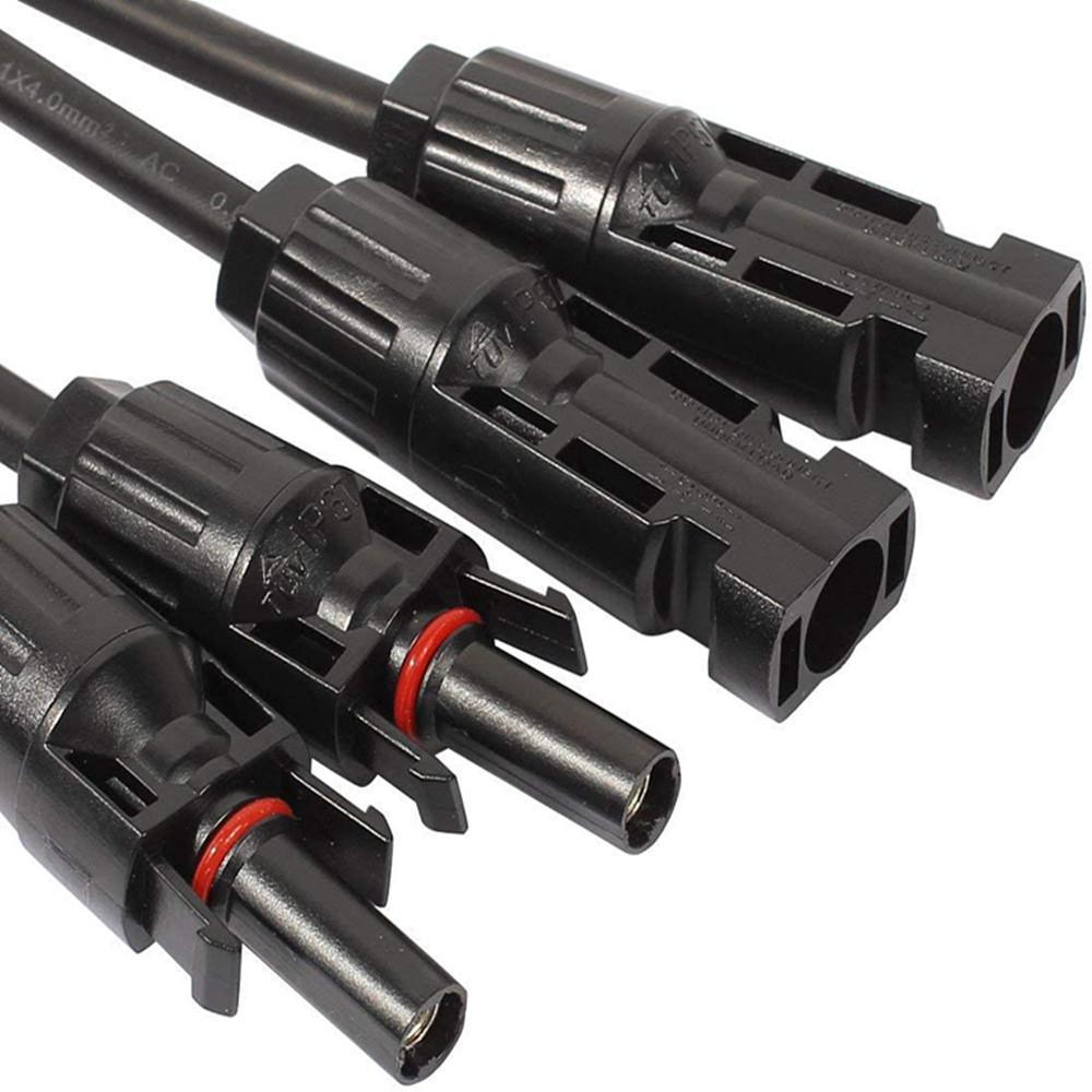 12AWG 1 Pair Solar MC4 Y Parallel Branch Connectors MFF&FMM Pair | ECO-WORTHY