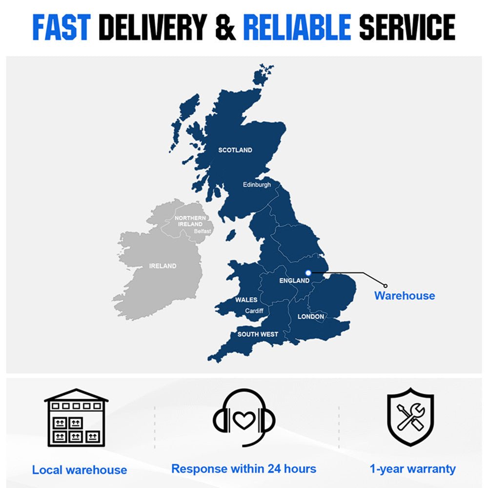 1100W Off Grid Pure Sine Wave Inverter 12V to 230V - eco - worthy - uk