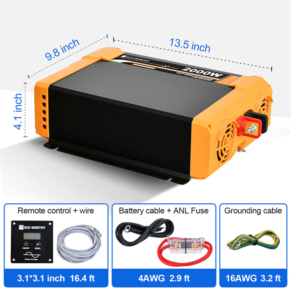 ecoworthy_12V_2000W_power_inverter_pure_sine_wave_7