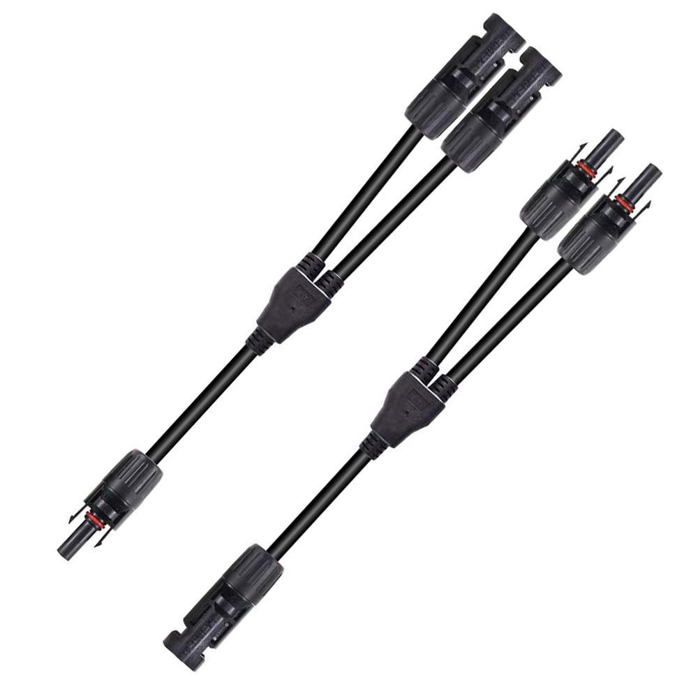 12AWG 1 Pair Solar MC4 Y Parallel Branch Connectors MFF&FMM Pair | ECO-WORTHY