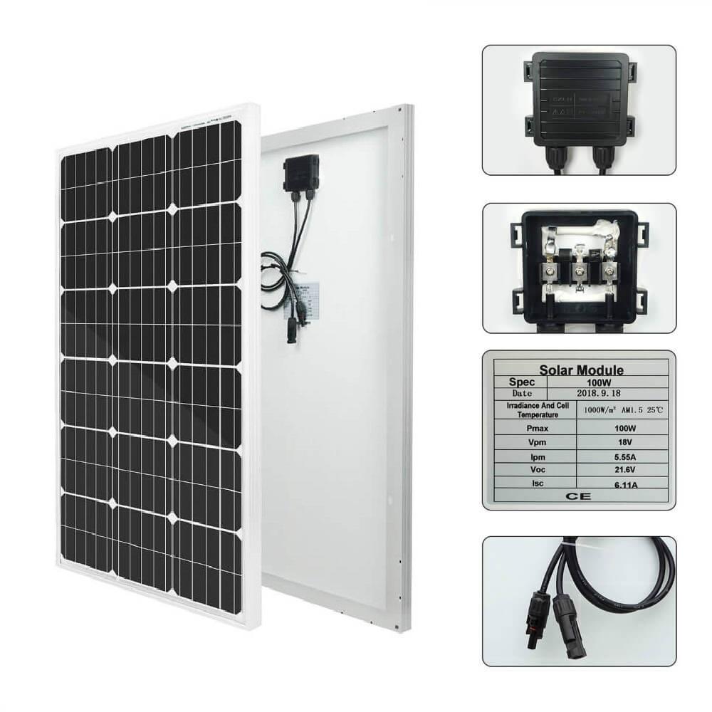 100W mono solar panel  Specification - eco-worthy-uk