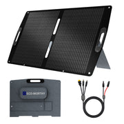 Eco-Worthy 100W Foldable Solar Panel Suitcase for Outdoor Camping RV