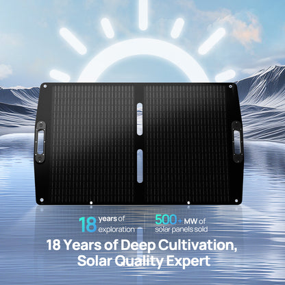 100W 12V Foldable Solar Panel Suitcase for Outdoor Camping RV - eco - worthy - uk