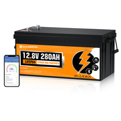 Eco-Worthy 12V 280Ah LiFePO4 Lithium Battery  with Bluetooth and Low-Temp Protection