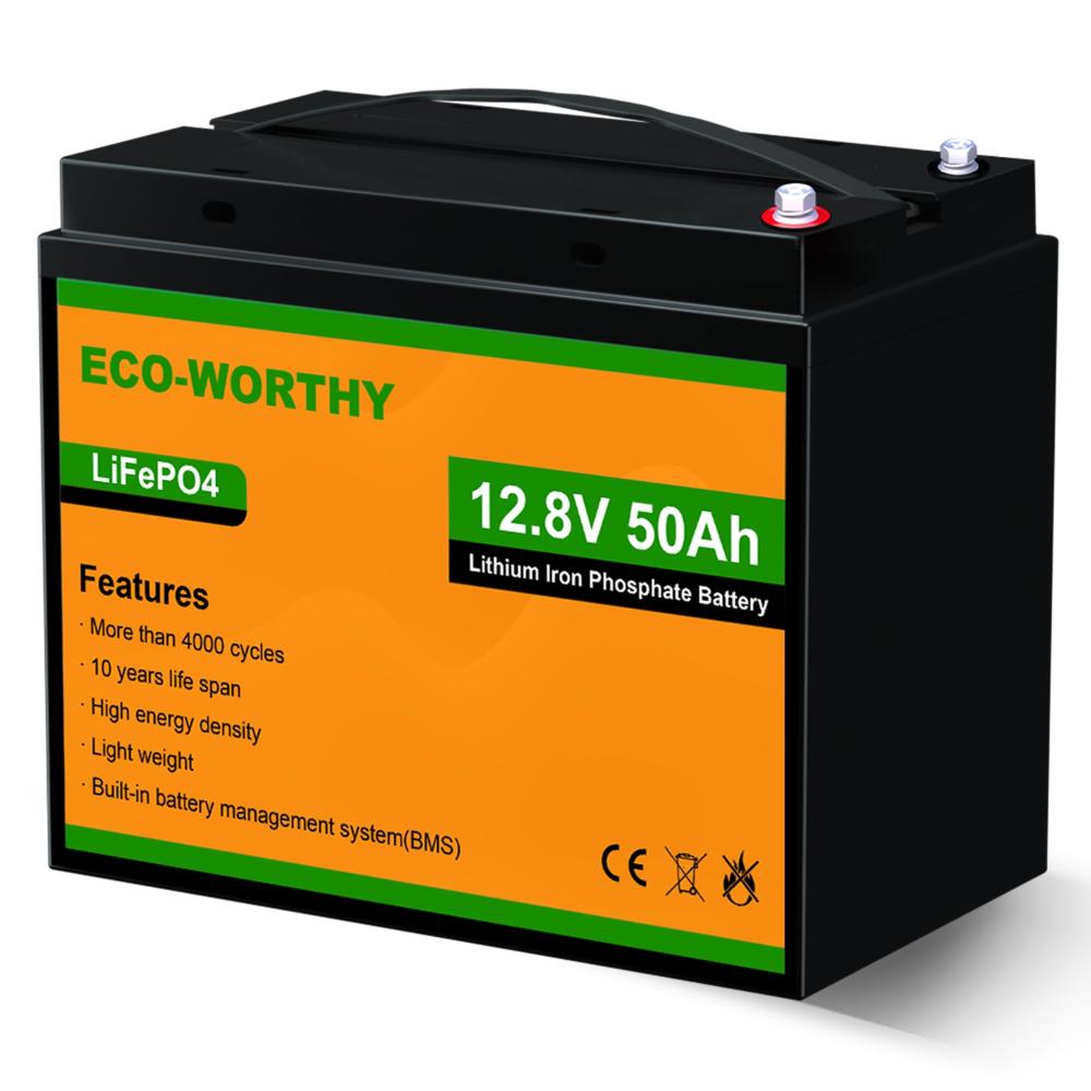 12V 50Ah battery for power wheelchair and golf cart applications.