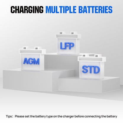 12v/24v 20A Smart Battery Charger for Lithium Battery - eco - worthy - uk
