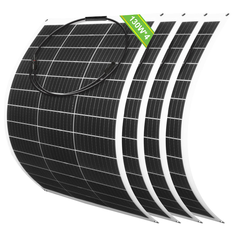 130W 12V Flexible Mono Solar Panel - eco - worthy - uk