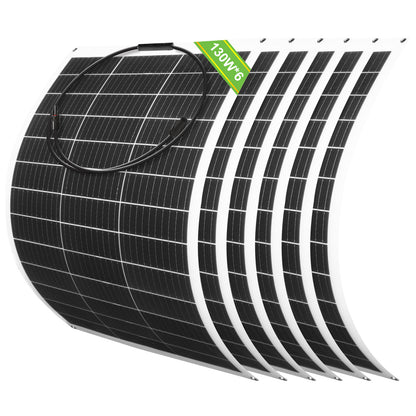 130W 12V Flexible Mono Solar Panel - eco - worthy - uk