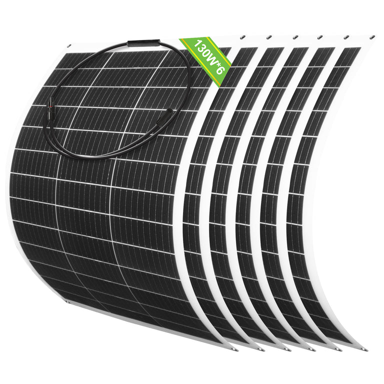 130W 12V Flexible Mono Solar Panel - eco - worthy - uk