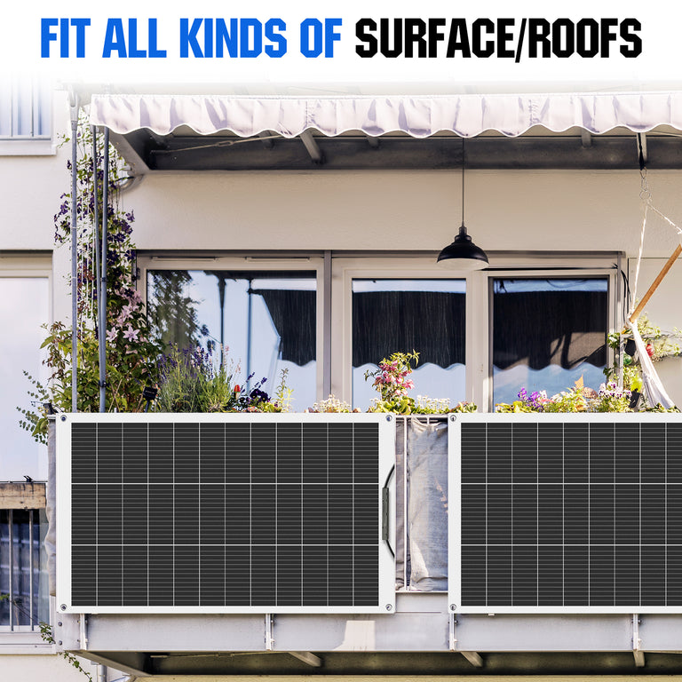 130W 12V Flexible Mono Solar Panel - eco - worthy - uk