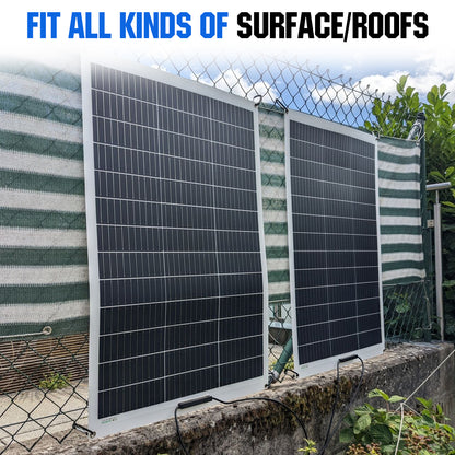 130W 12V Flexible Mono Solar Panel - eco - worthy - uk