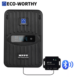 Eco-Worthy 40A MPPT Solar Charge Controller 12V/24V DC Input with Bluetooth and Wireless Remote for Solar, RV and Off-Grid