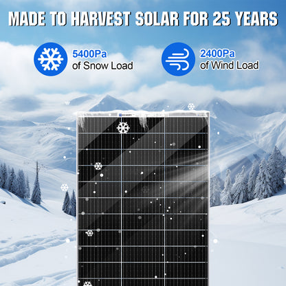 480W 12V (4x Bifacial 120W) Complete MPPT Off Grid Solar Kit - eco - worthy - uk