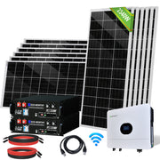 ECO-WORTHY 48V 2340W  (12x Bifacial 195W) Complete Off Grid Solar Panel Kit