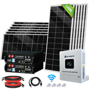 Eco-Worthy 48V 2340W  (12x Bifacial 195W) Complete MPPT Off Grid Solar Kit