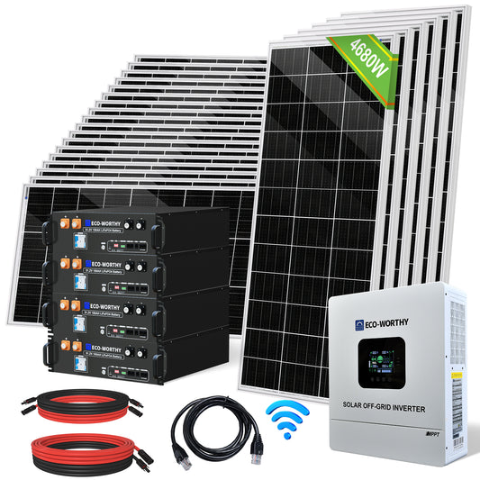 48V_4680W_12x_Bifacial_195W_Complete_MPPT_Off_Grid_Solar_Kit
