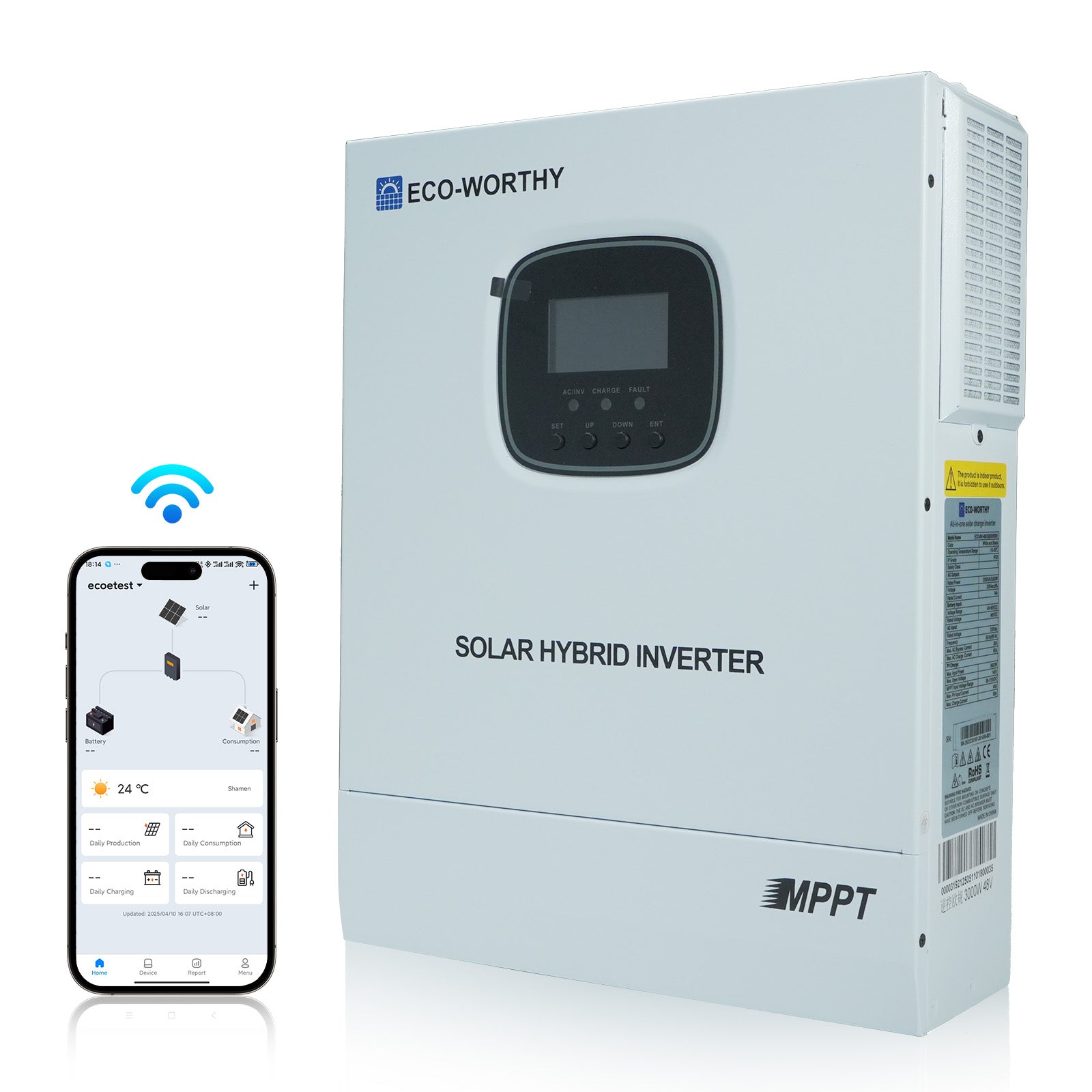 3kW 48V All One Inverter Charger MPPT Pure Sine Wave Off Grid Solar Inverter