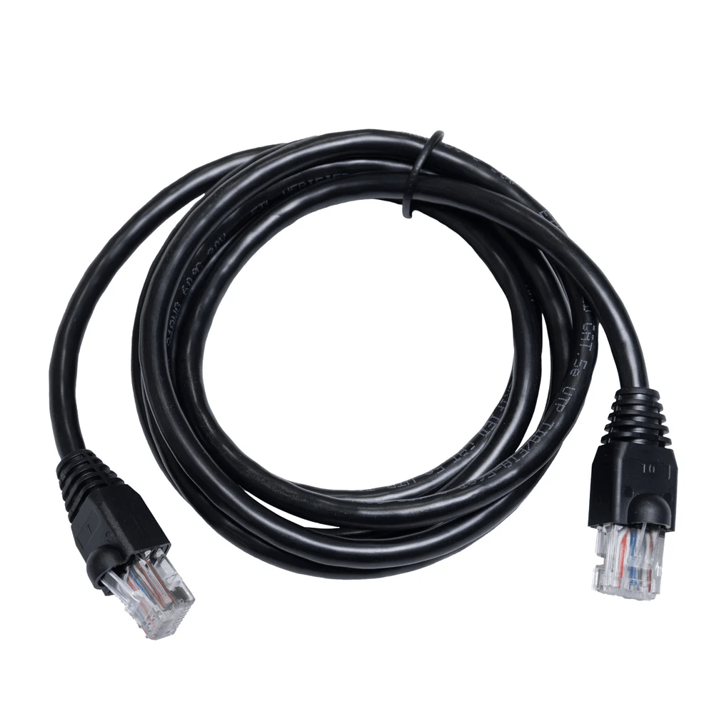 Dedicated communication cable communication between ServerRack batteries inverter