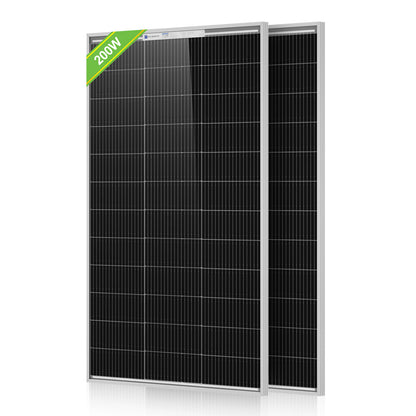 ECO-WORTHY 100W N-Type Bifacial Solar Panel with 25% High Conversion Efficiency-1-2