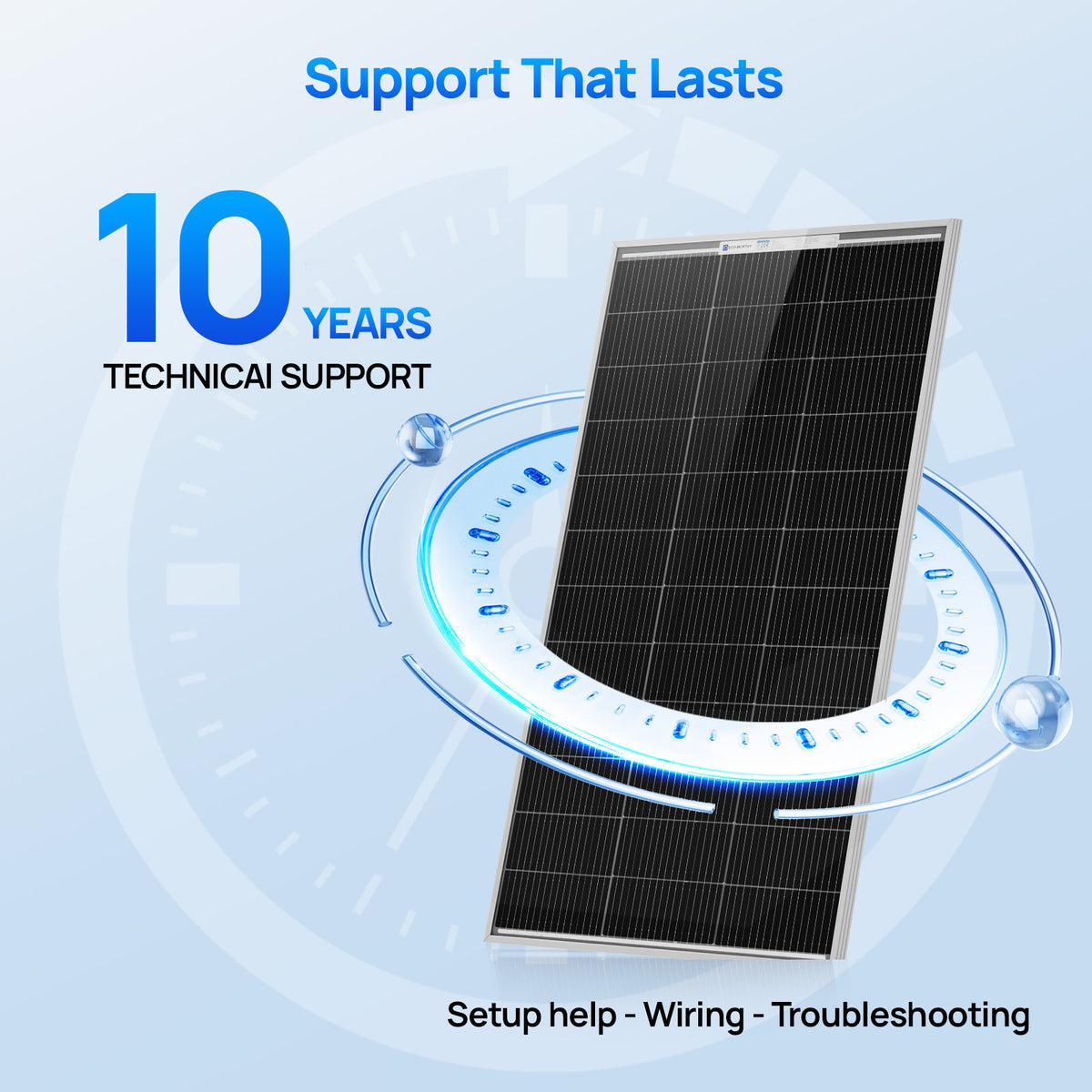 ECO-WORTHY 100W N-Type Bifacial Solar Panel with 25% High Conversion Efficiency-8