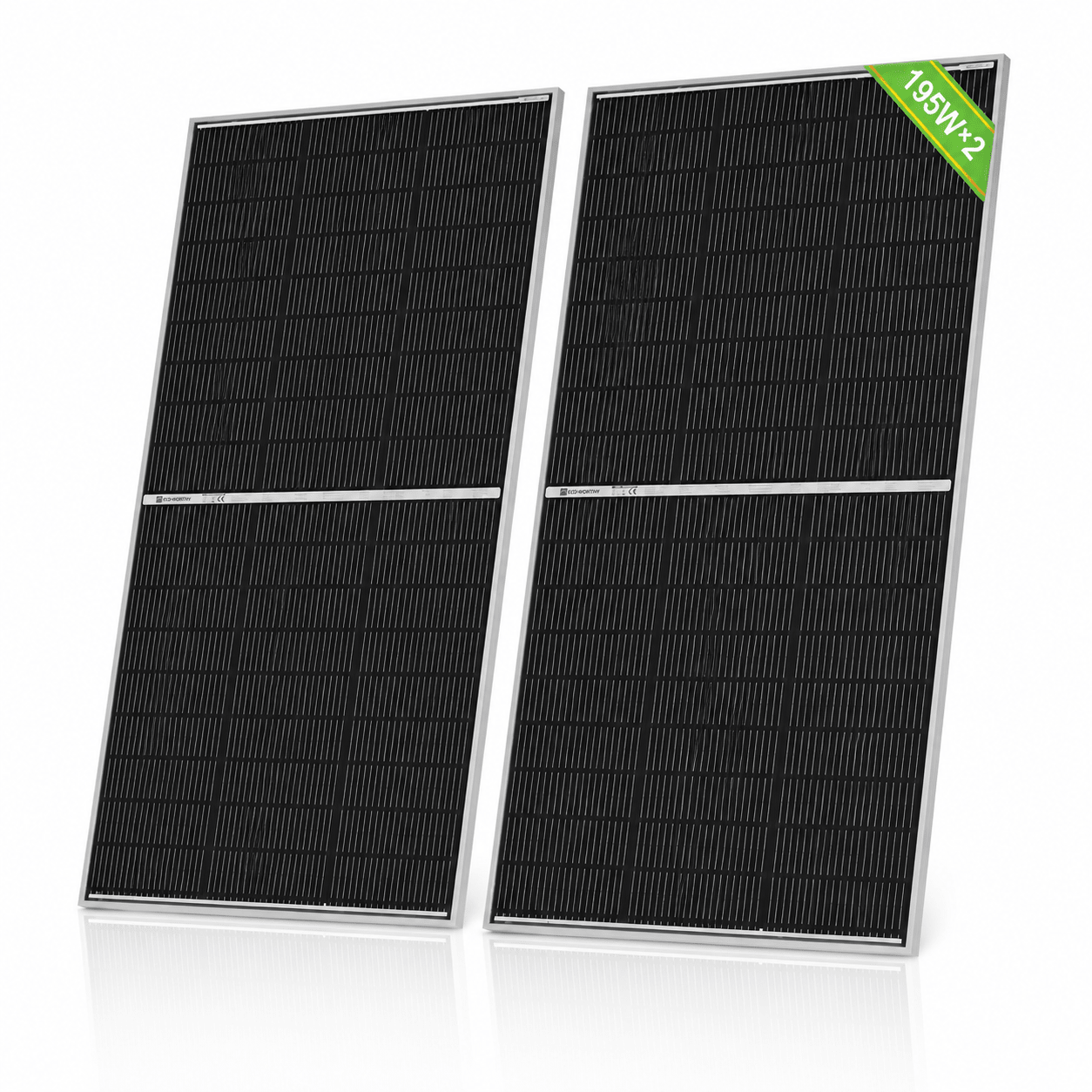 ECO-WORTHY 195W N-Type 18BB Bifacial Solar Panel with 25% High Conversion Efficiency - eco-worthy-uk