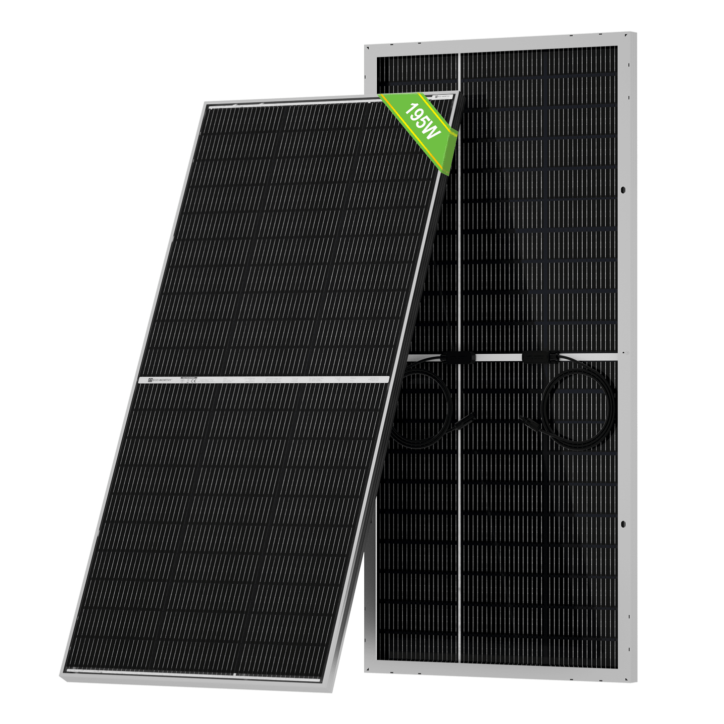 ECO-WORTHY 195W N-Type 18BB Bifacial Solar Panel with 25% High Conversion Efficiency - eco-worthy-uk