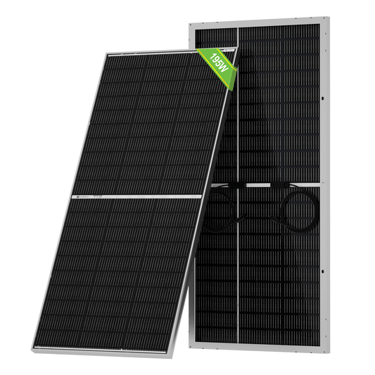 ECO-WORTHY 195W N-Type 18BB Bifacial Solar Panel with 25% High Conversion Efficiency - eco-worthy-uk