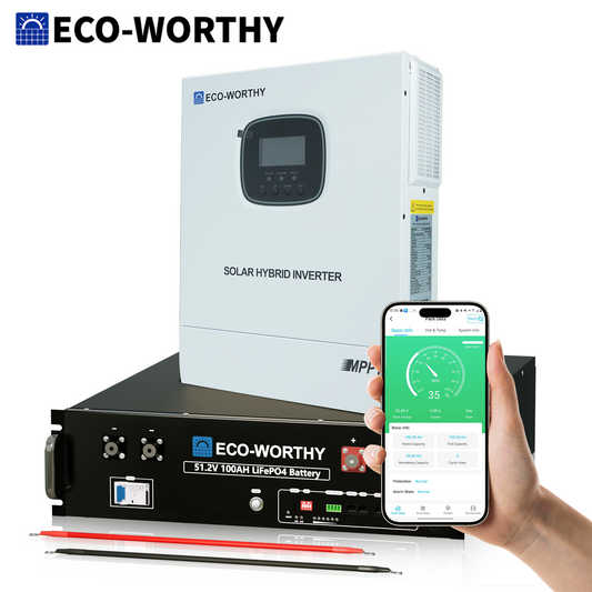 ECO-WORTHY5.12KWhHomeBackupPowerWith48V100AhLiFePO4And3000W48VHybridInverter-01