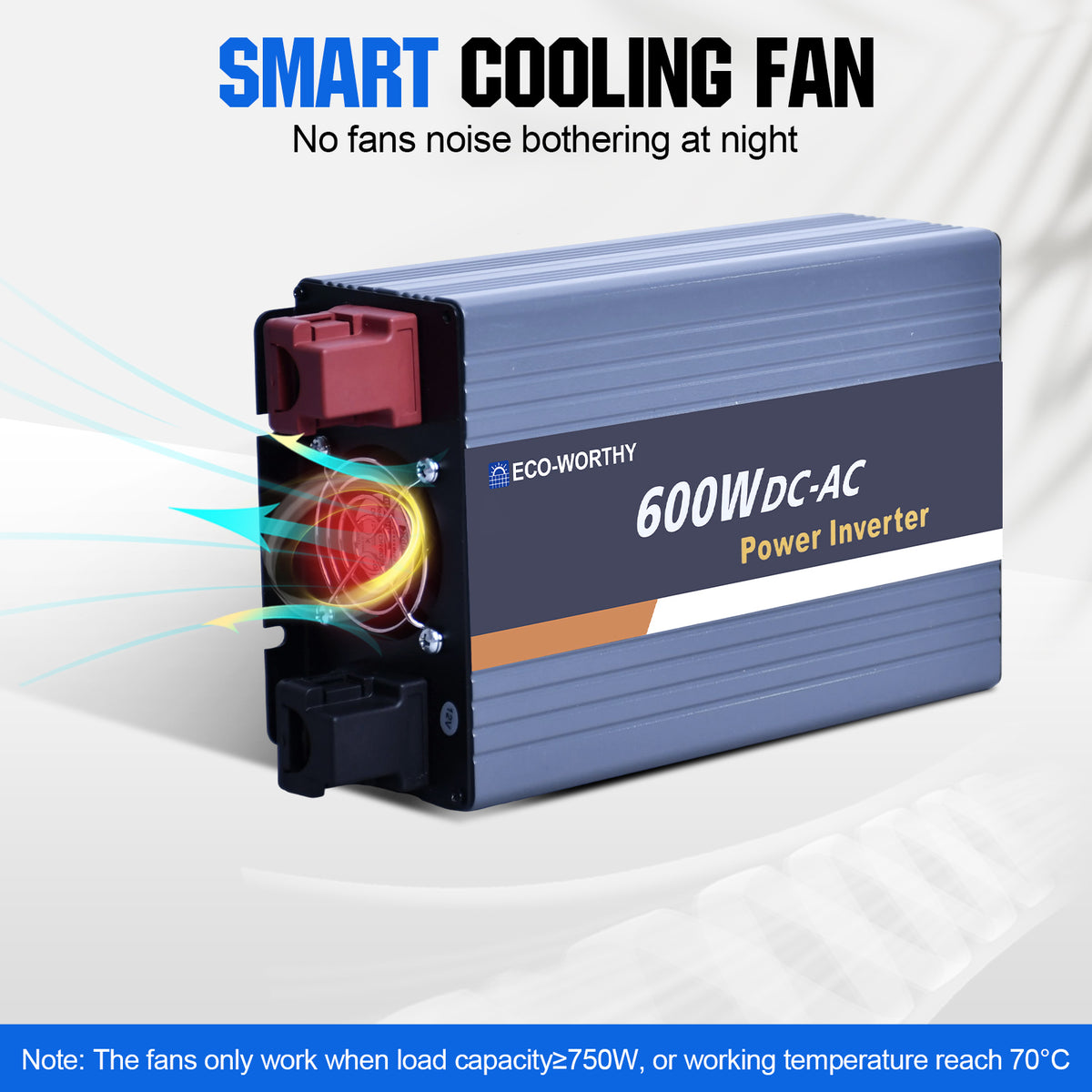 ECO-WORTHY 600W Off Grid Pure Sine Wave Inverter 12V to 230V - eco-worthy-uk