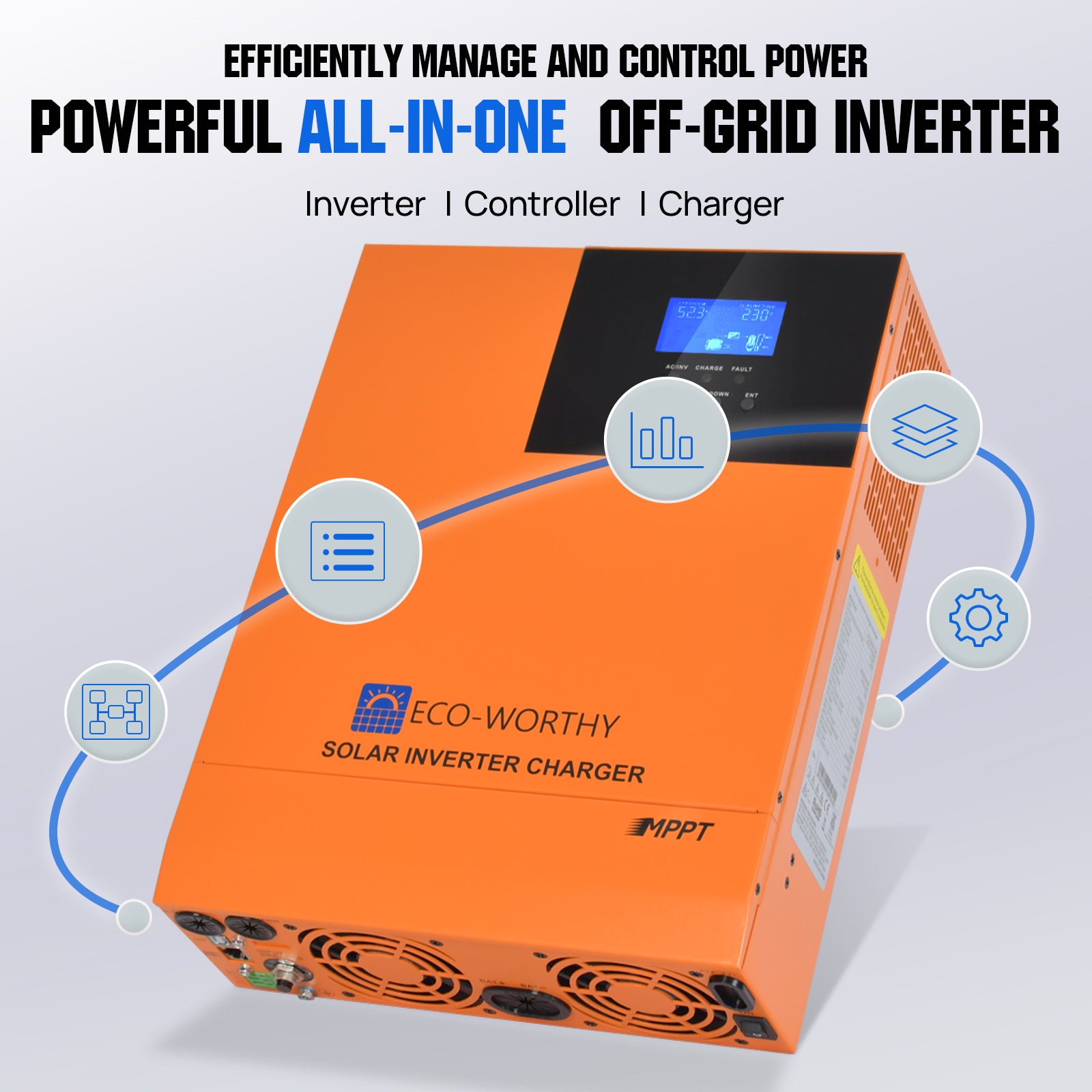 ECO-WORTHYHomeBackupPowerWith48V100AhLiFePO4And5000W48VHybridInverter-5