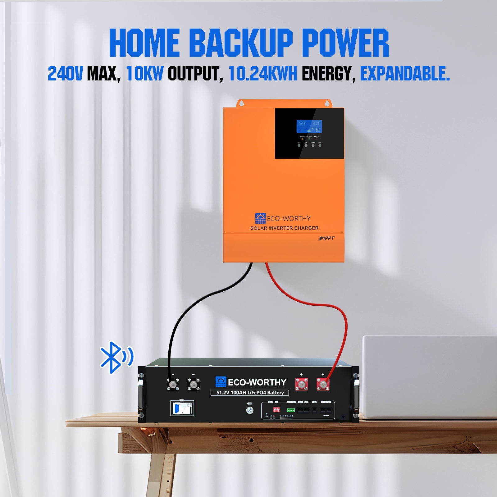 ECO-WORTHYHomeBackupPowerWith48V100AhLiFePO4And5000W48VHybridInverter-7