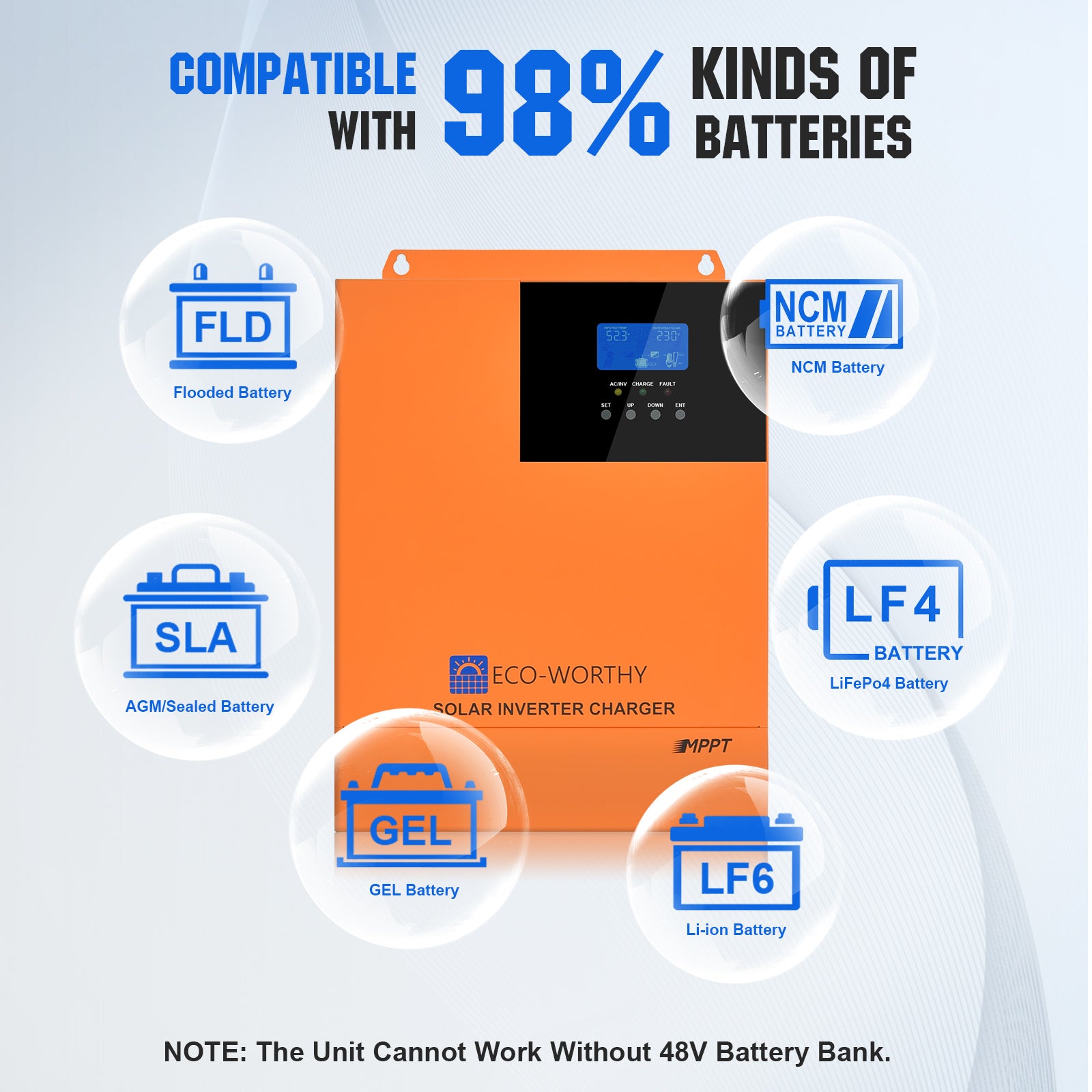 ECO-WORTHYHomeBackupPowerWith48V100AhLiFePO4And5000W48VHybridInverter-9