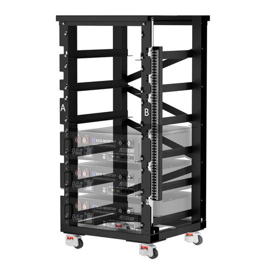 ECO-WORTHY RACK6 V2.1 I 6-Layer Rack With 600A Busbar| For Server Rack Battery All Versions - eco-worthy-uk