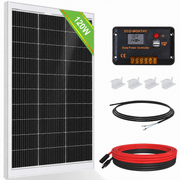 ECO-WORTHY 120W 240W 12V (1/2x120W) Complete Off Grid Solar Panel Kit