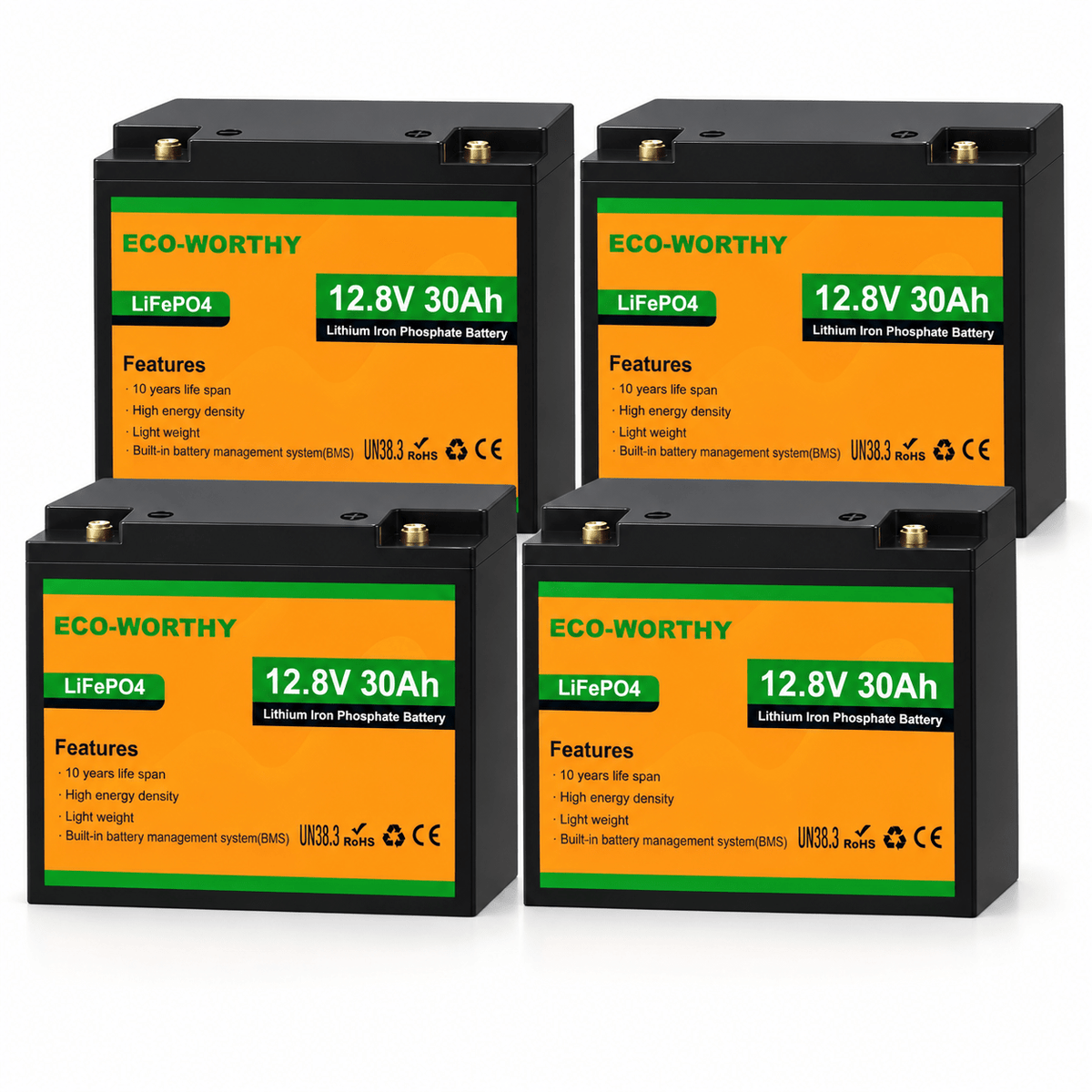 ECO-WORTHY 12V 30Ah LiFePO4 Lithium Battery - eco-worthy-uk