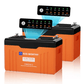 12V 314AH Lifepo4 Lithium Battery Bluetooth with SOC LEDs and Low Temp Protection - eco - worthy - uk