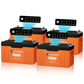 12V 314AH Lifepo4 Lithium Battery Bluetooth with SOC LEDs and Low Temp Protection - eco - worthy - uk