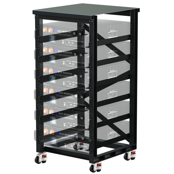 ECO-WORTHY 6-Layer 19 Inch Rack for Server Rack Battery