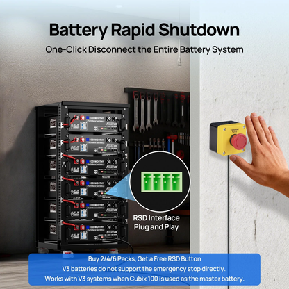 ECO-WORTHY Cubix100 48V 100Ah LiFePO4 Lithium Battery  Server Rack Battery with Bluetooth & Wifi, 5.12kWh  IEC62619-6