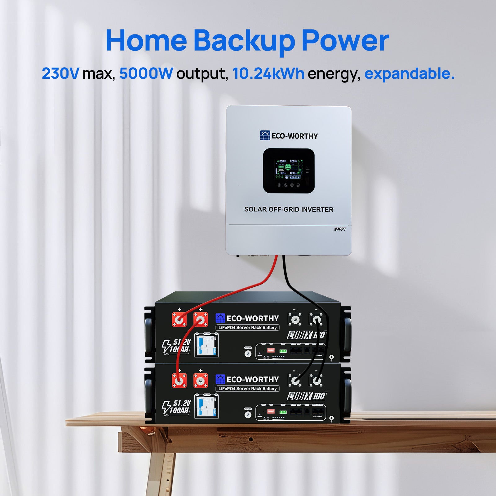 Photo inspiration: Off Grid Backup Energy Storage Units Reference: Eco Worthy 48V 100Ah Lifepo4 Battery 5000W Aio Off Grid