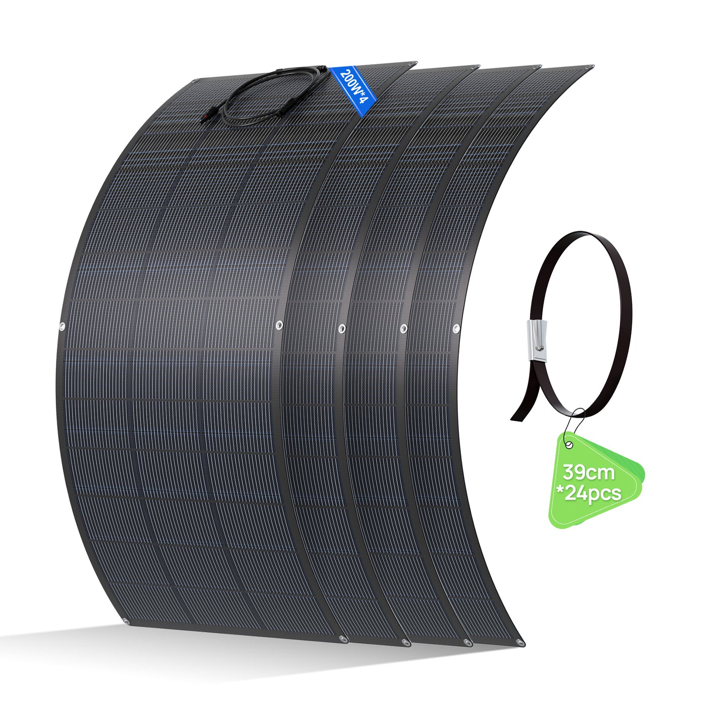 Eco - Worthy 200W 24V Flexible Mono Solar Panel - eco - worthy - uk