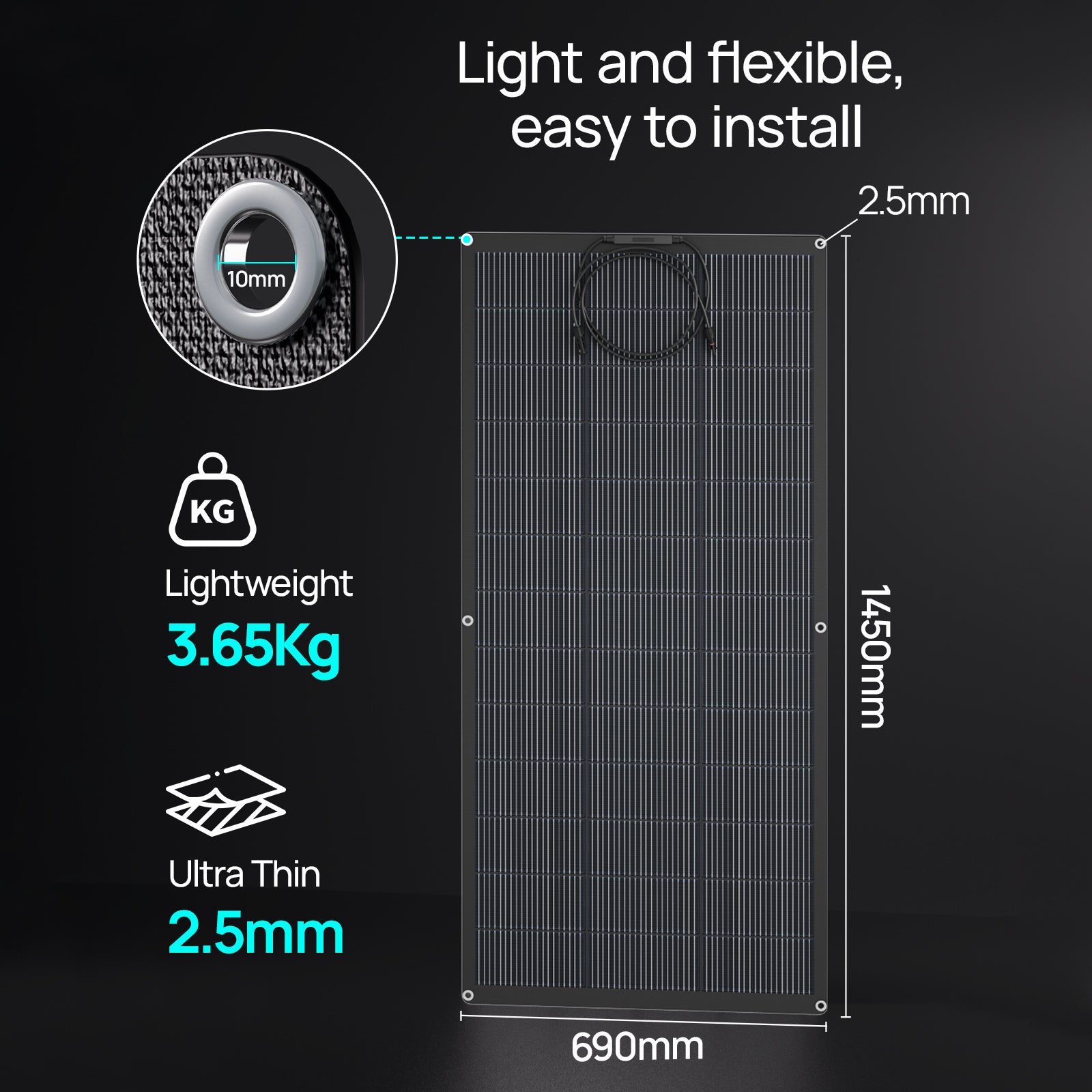 Eco - Worthy 200W 24V Flexible Mono Solar Panel - eco - worthy - uk