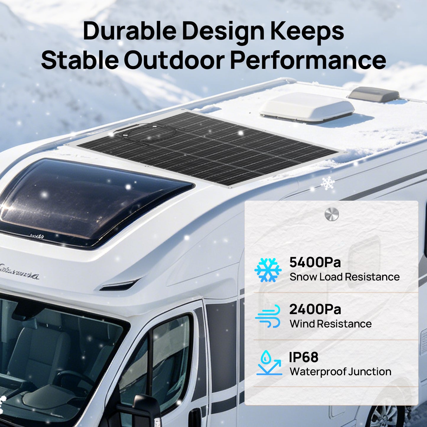 Eco-Worthy 130W 12V Flexible Solar Panel | N-Type 18BB - eco-worthy-uk