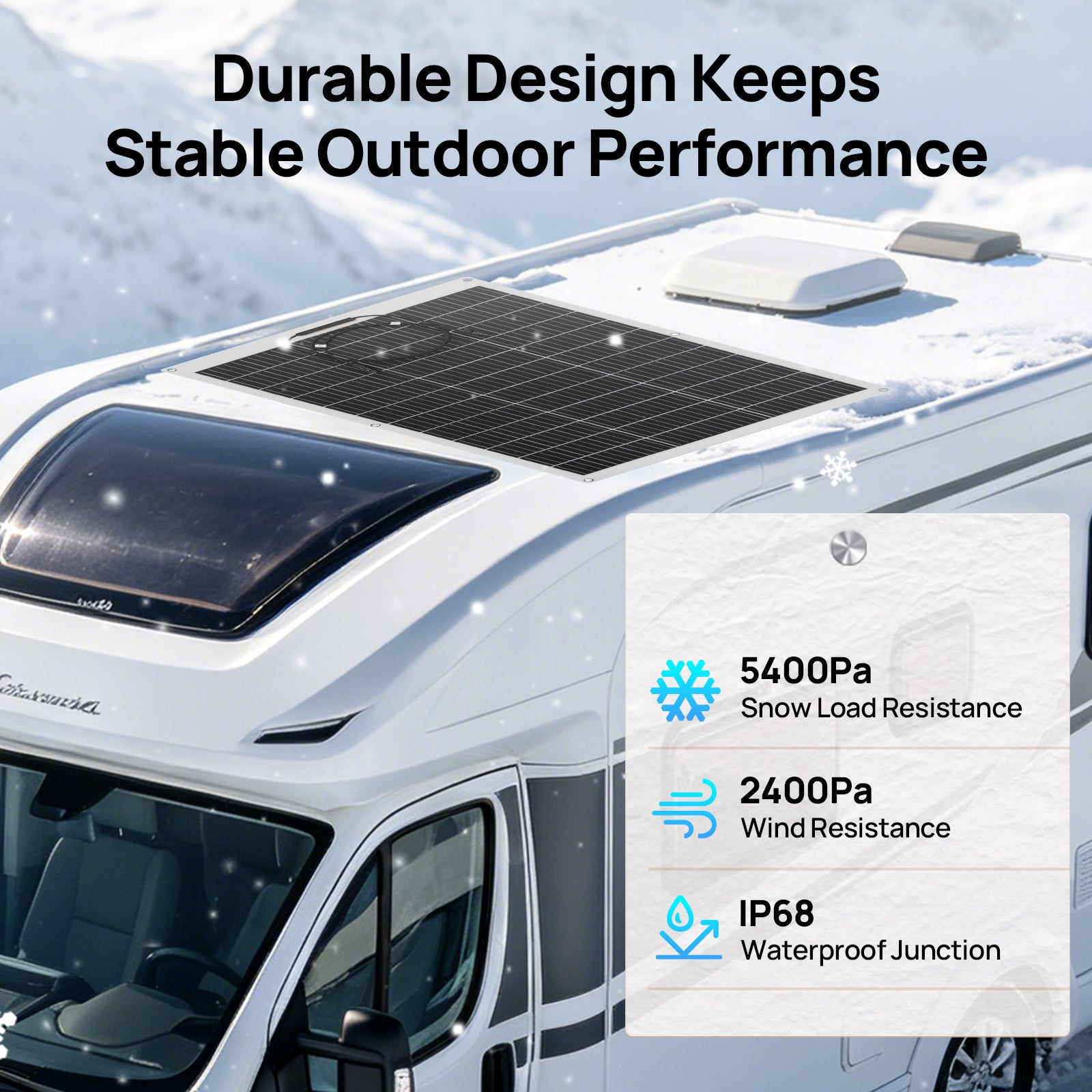 Eco-Worthy 130W 12V Flexible Solar Panel | N-Type 18BB - eco-worthy-uk