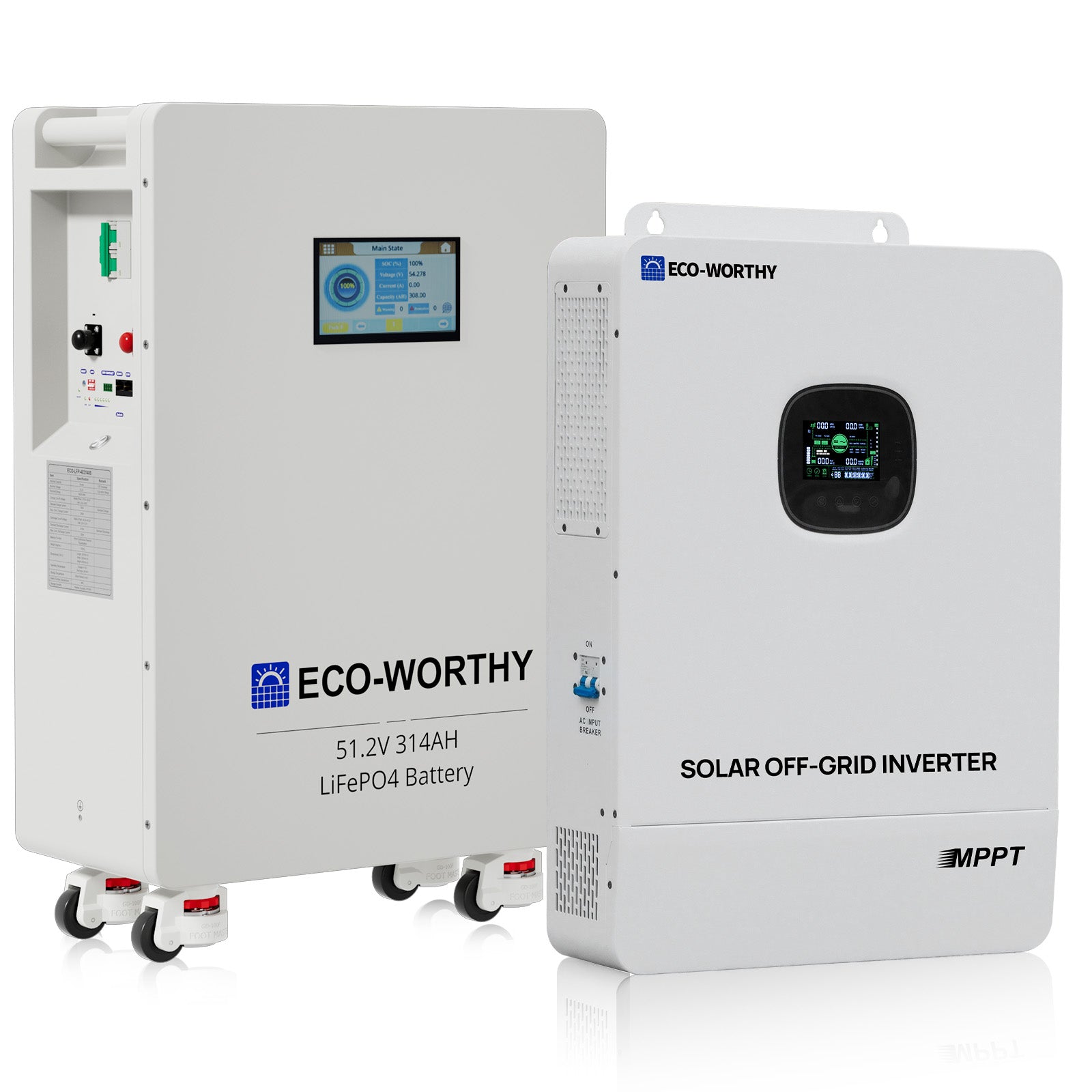 16KWh Home Backup Solar Power Bundle 48V 314Ah LiFePO4 Lithium Battery 10000W 48V All One Off Grid Inverter